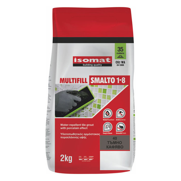 JOINT MIXTURE FOR INTERIOR AND EXTERIOR USE ISOMAT MULTIFILL DARK BROWN, 40