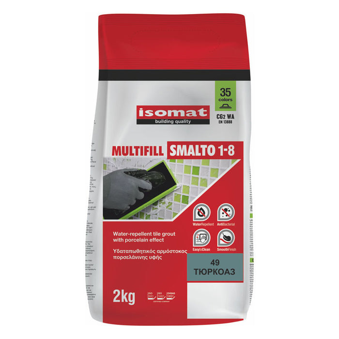 GROUTING MIXTURE FOR INTERNAL AND EXTERNAL USE ISOMAT MULTIFILL TURQUOISE, 49