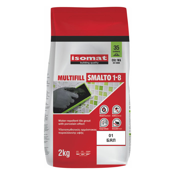 JOINT MIXTURE FOR INTERIOR AND EXTERIOR USE ISOMAT MULTIFILL WHITE, 01