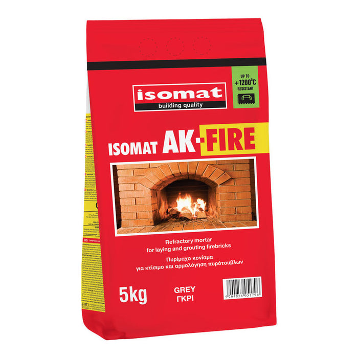 ISOMAT AK-FIRE FIRE RESISTANT CEMENT MIXTURE FOR BUILDING AND GRINDING