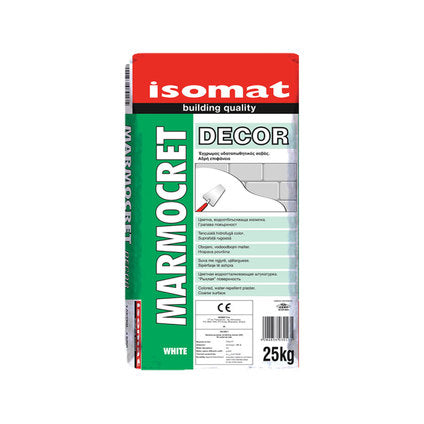 CEMENT PLASTER WHITE, WATER REPELLENT ISOMAT MARMOCRET DESOR