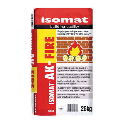 FIRE RESISTANT CEMENT MIXTURE FOR FIRE RESISTANT BRICKS ISOMAT AK-FIRE