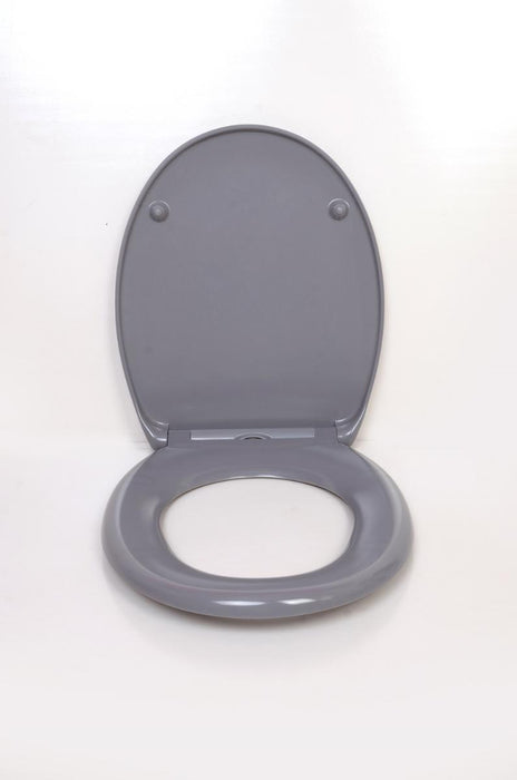 TOILET BOARD SLOWCLIP PVC LIGHT GRAY