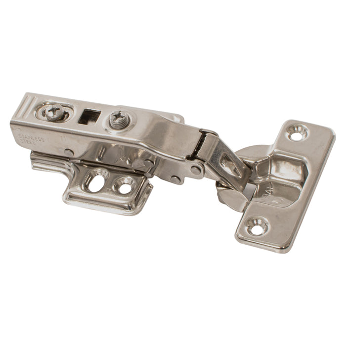 STAINLESS STEEL HINGE WITH LOW SHOULDER SHOCK ABSORBER AND IVENTO CLIP
