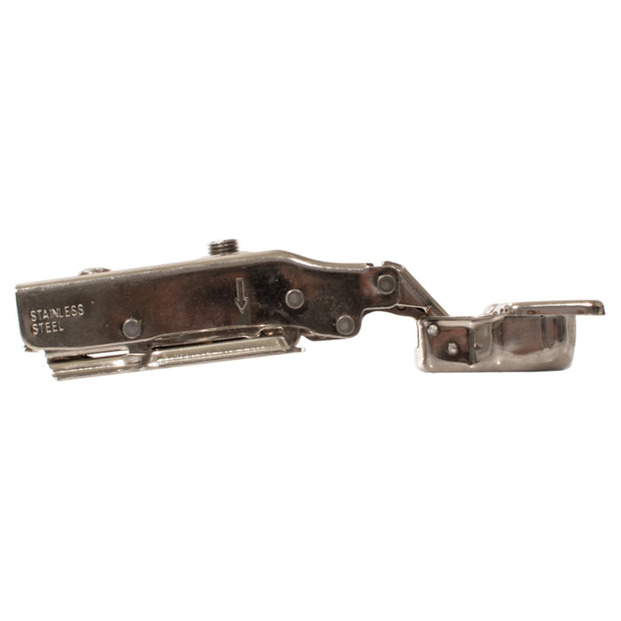 STAINLESS STEEL HINGE WITH LOW SHOULDER SHOCK ABSORBER AND IVENTO CLIP