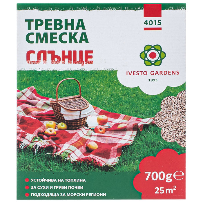 GRASS MIXTURE FOR SUNNY FIELDS 0.7KG, 25M² IVESTO