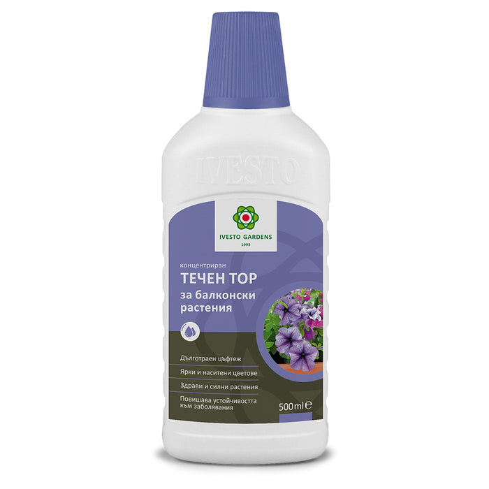 LIQUID FERTILIZER FOR BALCONY PLANTS 0.5L IVESTO