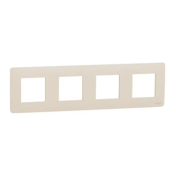 IVORY QUAD FRAME SCHNEIDER UNICA (NU200844) - Ключове и контакти<<<Електроматериали<<<Praktiker&&&Ключове и