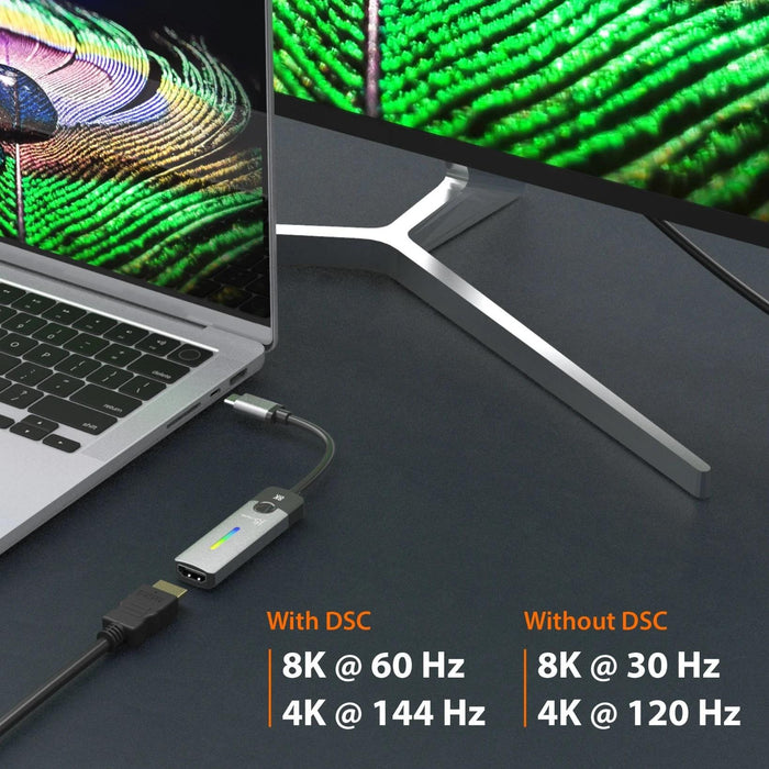 Adapter j5create JCA157, USB-C male - HDMI 2.1 female, 8K