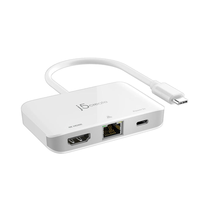 Network Adapter/Hub/ j5create JCA351, Gigabit, 4K HDMI