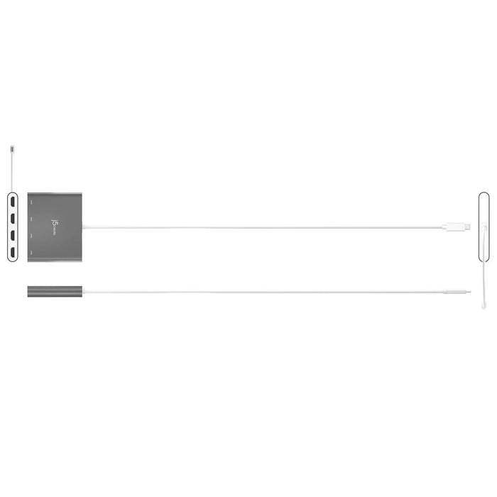 Adapter j5create JCA366, For 4 monitors, USB-C - 4 x HDMI
