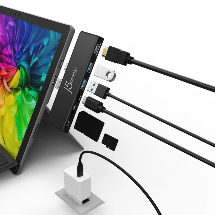 Docking station j5create ULTRADRIVEMINIDOCK, 7 in 1