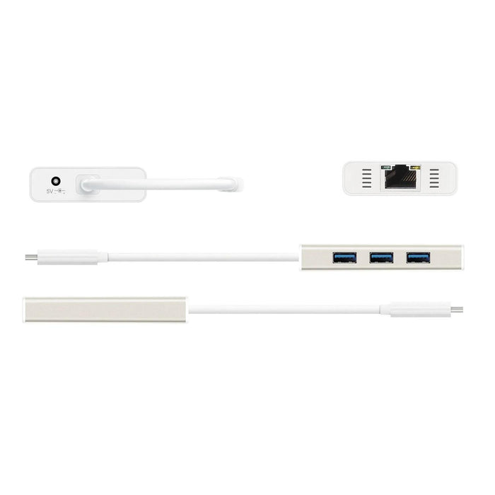 Hub 3-port J5create JCH471, USB-C 3.1, USB-A 3.0, Gigabit Ethernet