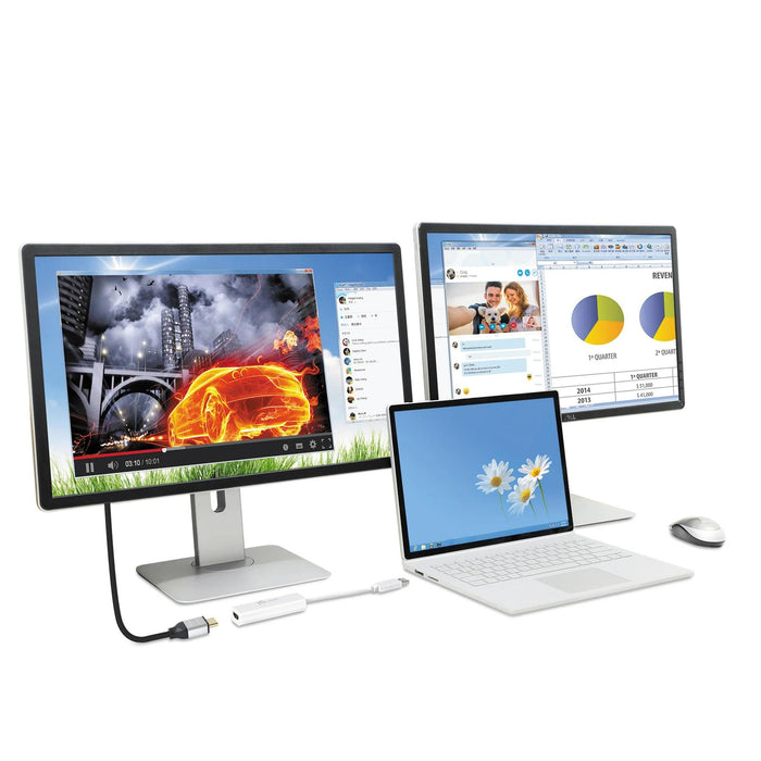 j5create JUA254 Adapter, USB-A to HDMI, White