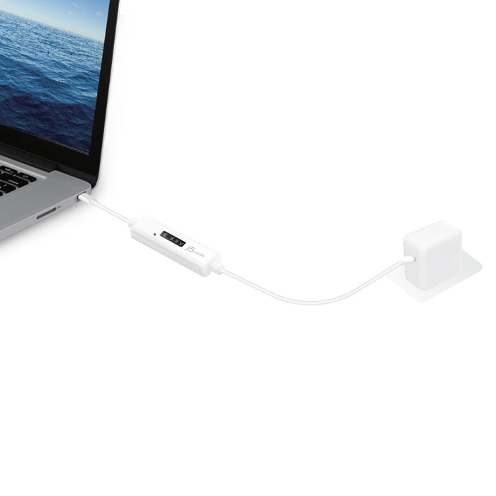 j5create JUCP14 Charging Cable, Power Meter, USB-C