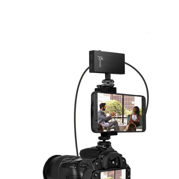 Capture adapter j5 create JVA02, HDMI to USB-C, PD, Black