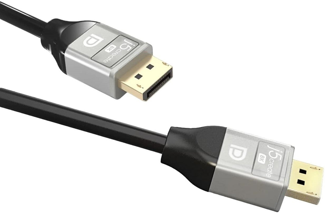 Cable j5create JDC43, DP male - DP male, 8K, 2 m
