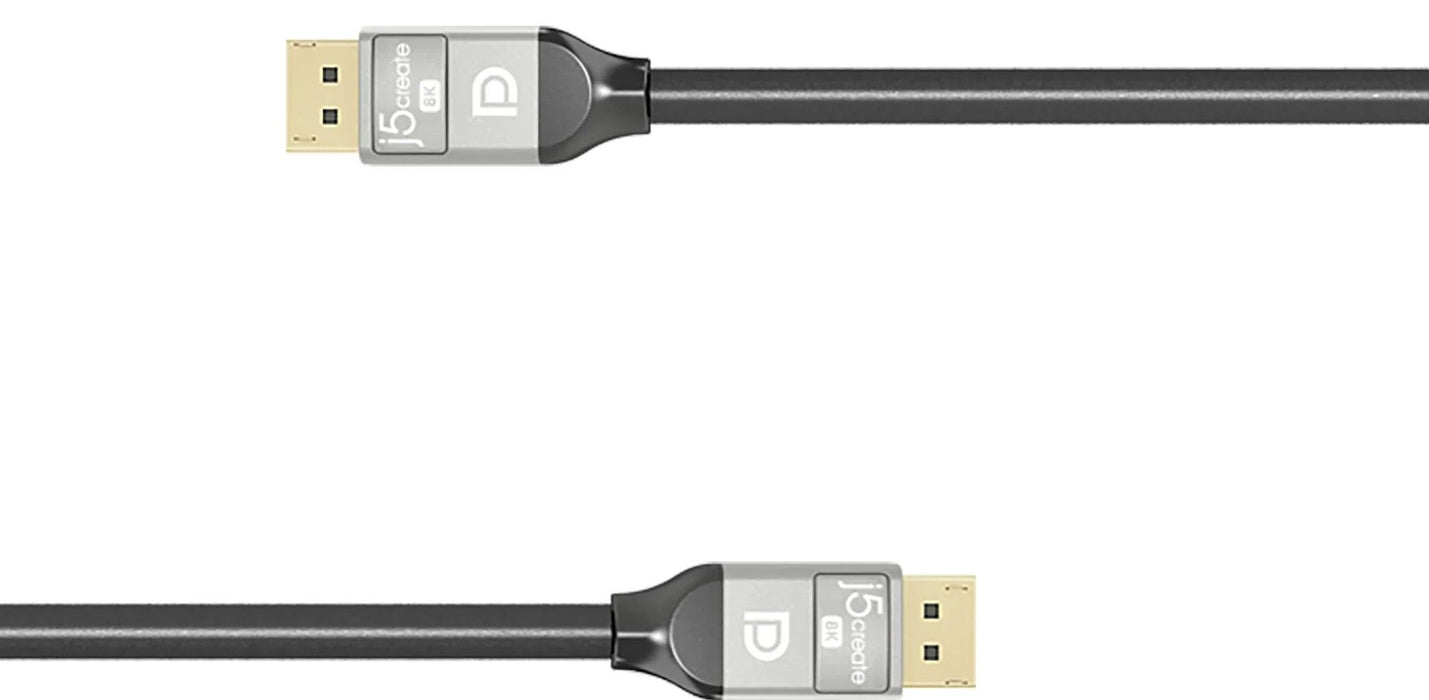 Cable j5create JDC43, DP male - DP male, 8K, 2 m