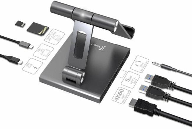 Stand with docking station j5create JTS224, For iPad Pro