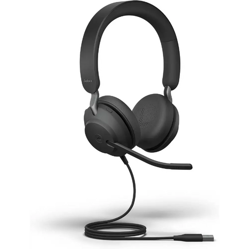 Jabra Evolve2 40 SE MS Stereo USB A headset with microphone - Слушалки<<<Компютърна периферия<<<ValiAPI&&&Слушалки с