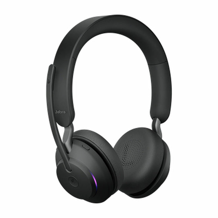 JABRA Evolve2 65 MS Stereo Headset on-ear Bluetooth wireless USB-A noise isolating black Certified for Microsoft Teams