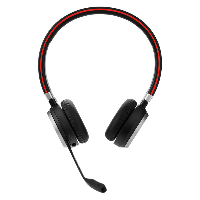JABRA Evolve 65 SE MS Stereo Headset on-ear Bluetooth wireless USB Certified for Microsoft Teams for JABRA Evolve LINK 380/390a MS