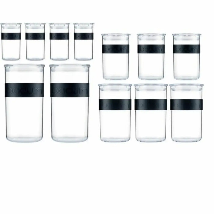Jar Bodum Black Plastic - Баня<<<Дом Градина<<<BigBuy&&&Аксесоари и кранчета<<<Баня<<<Дом Градина<<<BigBuy