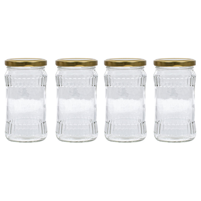JAR WITH CAP 314 ML STACK 4 PCS OBERON - Буркани и продукти за консервиране<<<Домашни потреби<<<Кухня<<<Praktiker