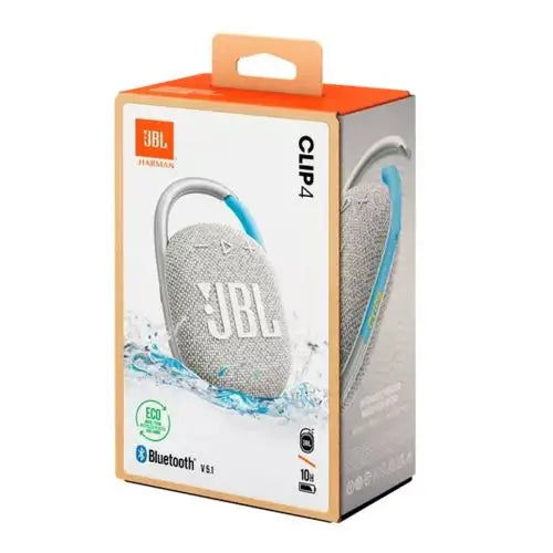 JBL CLIP 4 Bluetooth Wireless Speaker Eco White EU - Audio<<<Основна<<<DunaXML