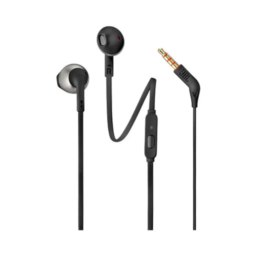 JBL T205 Wired In-Ear Headphones Mini Jack 3.5mm - Black - Headphones