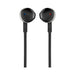 JBL T205 Wired In-Ear Headphones Mini Jack 3.5mm - Black - Headphones