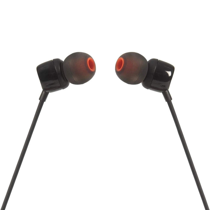 JBL Tune 160 in-ear headphones, 3.5mm mini jack with remote control - black
