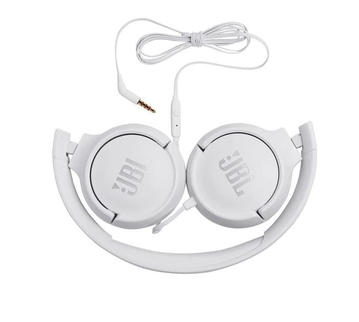 JBL Tune 500 On-Ear Wired Headphones White EU