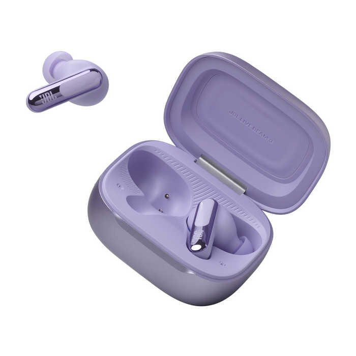 Bluetooth headphones-plugs JBL Live Beam 3 - Purple