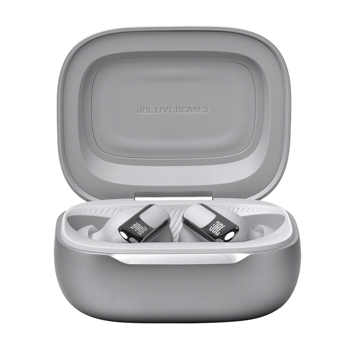 Bluetooth headphones-plugs JBL Live Beam 3 - Silver