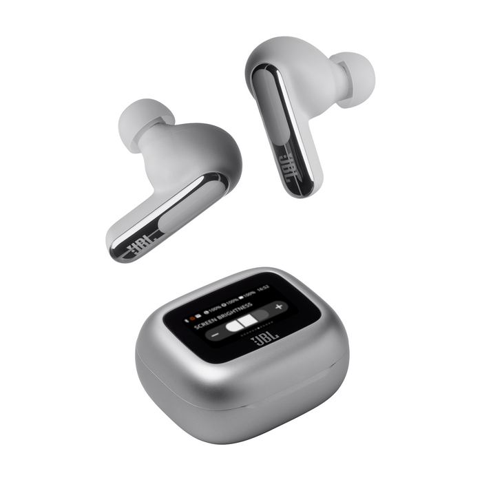 Bluetooth headphones-plugs JBL Live Beam 3 - Silver