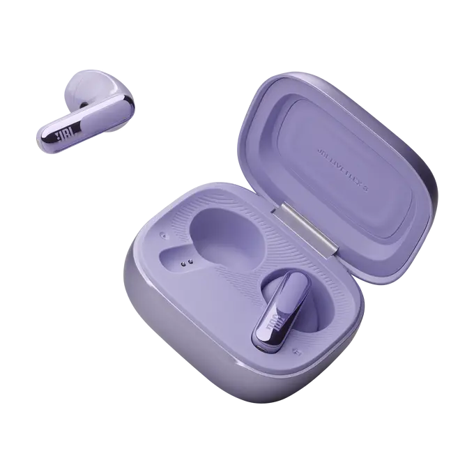 Bluetooth headphones-plugs JBL Live Flex 3 - Purple