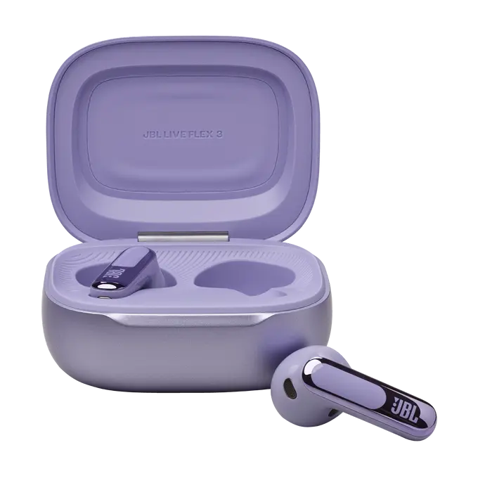 Bluetooth headphones-plugs JBL Live Flex 3 - Purple
