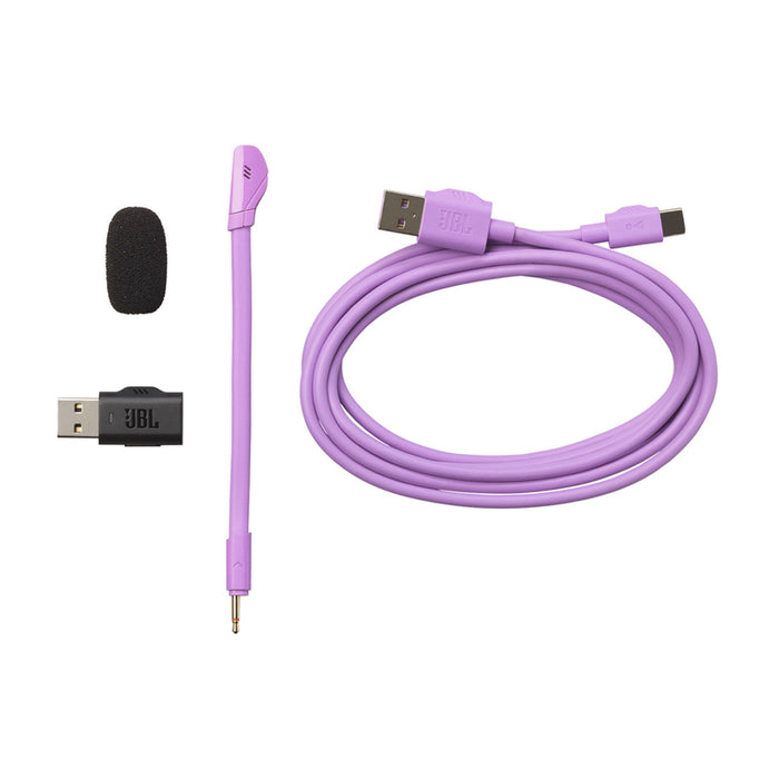 JBL Quantum 360 Purple Wireless Gaming Headphones with Microphone