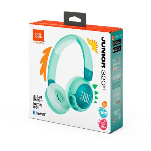 JBL JR320BT Bluetooth Wireless On-Ear Headphones for Kids Green EU