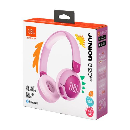 JBL JR320BT Bluetooth Wireless On-Ear Headphones for Kids Purple EU