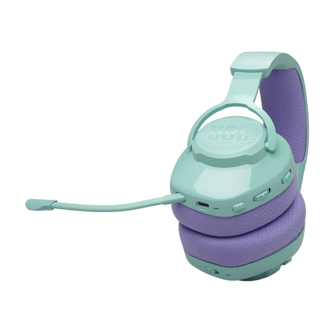 JBL QUANTUM 360 CYN Wireless over-ear gaming headset with surround sound and detachable mic