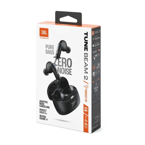 JBL Tune Beam 2 TWS Bluetooth Wireless In-Ear Earbuds Black EU