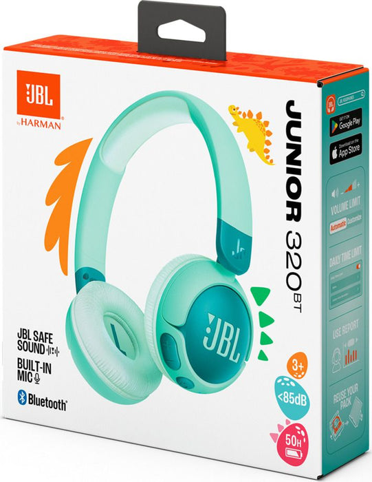 JBL JR320BT Bluetooth Wireless On-Ear Headphones for Kids Green EU