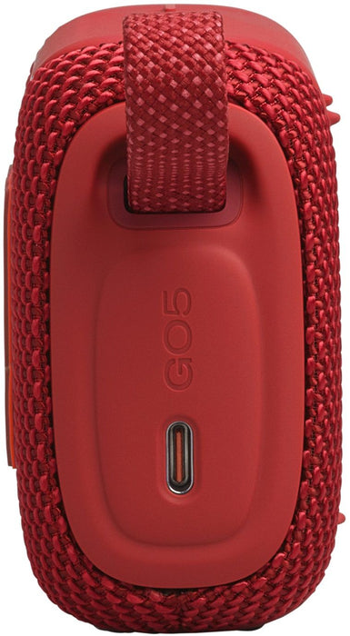 Bluetooth speaker JBL GO 5 RED 4.8 W, battery up to 8 hours, USB TYPE-C charger