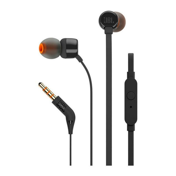 JBL Tune 110 in-ear headphones with 3.5mm mini jack and remote control - black