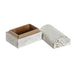 Jewelry box DKD Home Decor White Golden Aluminium Mango wood 7,5 x 5,3 x 5,3 cm (6 Units) - Декорация и