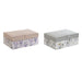 Jewelry box DKD Home Decor White Grey Lilac Polyurethane 18 x 12,5 x 7,5 cm (2 Units) - Декорация и Осветление<<<Дом