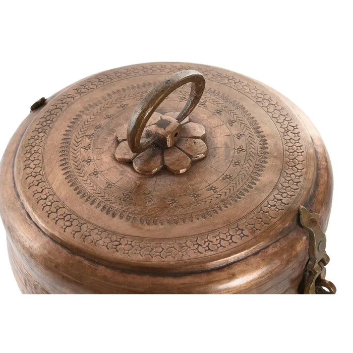 Jewelry box Home ESPRIT Copper Brass 25 x 25 x 10 cm - Декорация и Осветление<<<Дом Градина<<<BigBuy&&&Други артикули