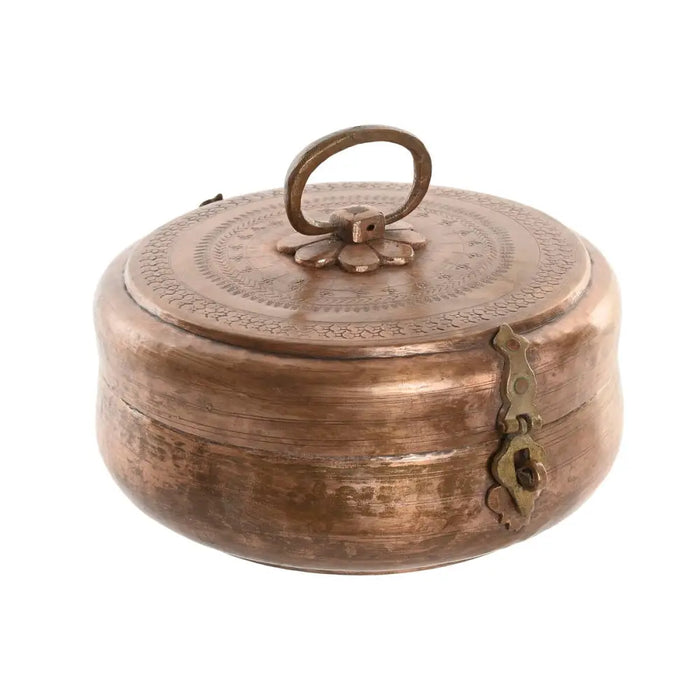 Jewelry box Home ESPRIT Copper Brass 25 x 25 x 10 cm - Декорация и Осветление<<<Дом Градина<<<BigBuy&&&Други артикули